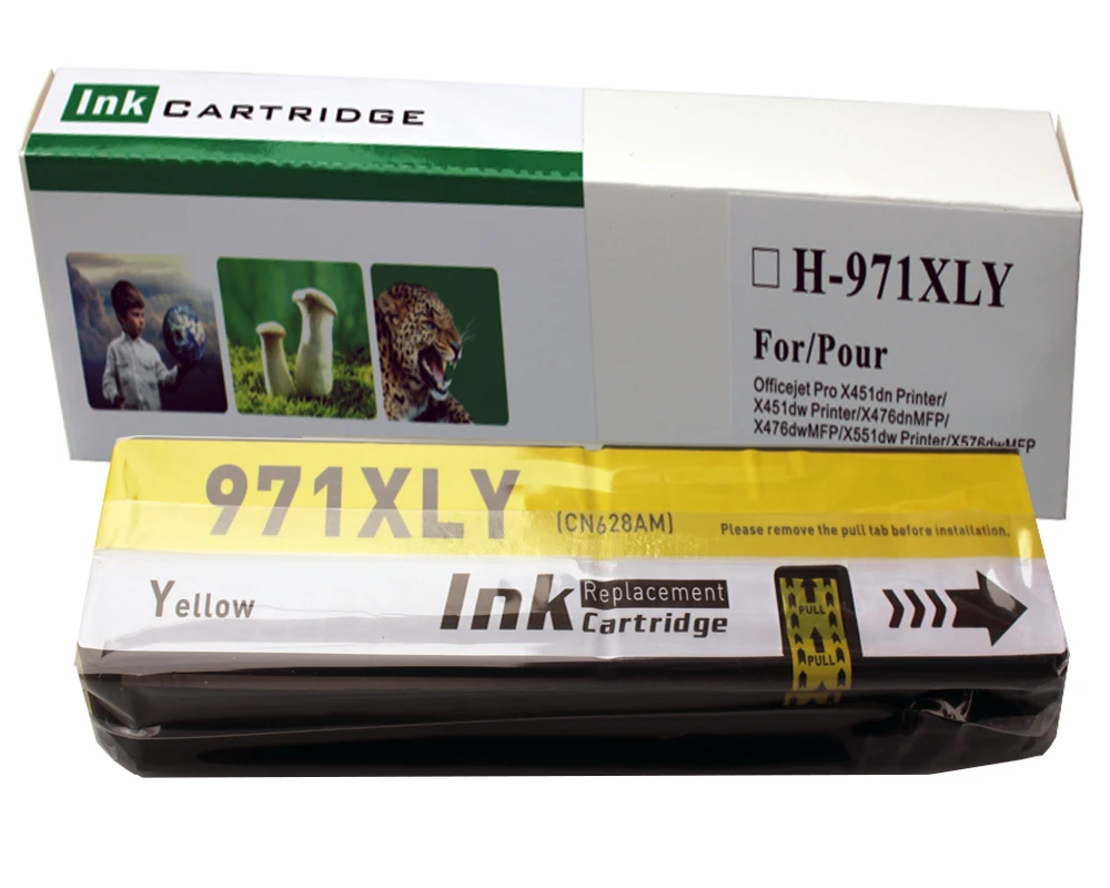 Imagem -05 - para hp 970xl 971xl 970 971 xl Substituição do Cartucho de Tinta para Officejet Pro X451dn Hp970 X451dw X551 X576dw X476dw X476dn