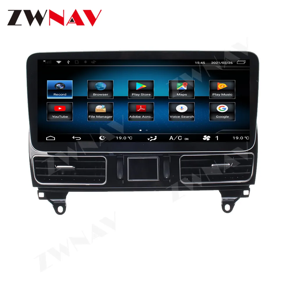 Android 10 12.5 Inch 4+64GB Car Multimedia Touch Screen Player GPS For Benz GL ML 2012-2016 Car Navi Audio Radio Stereo