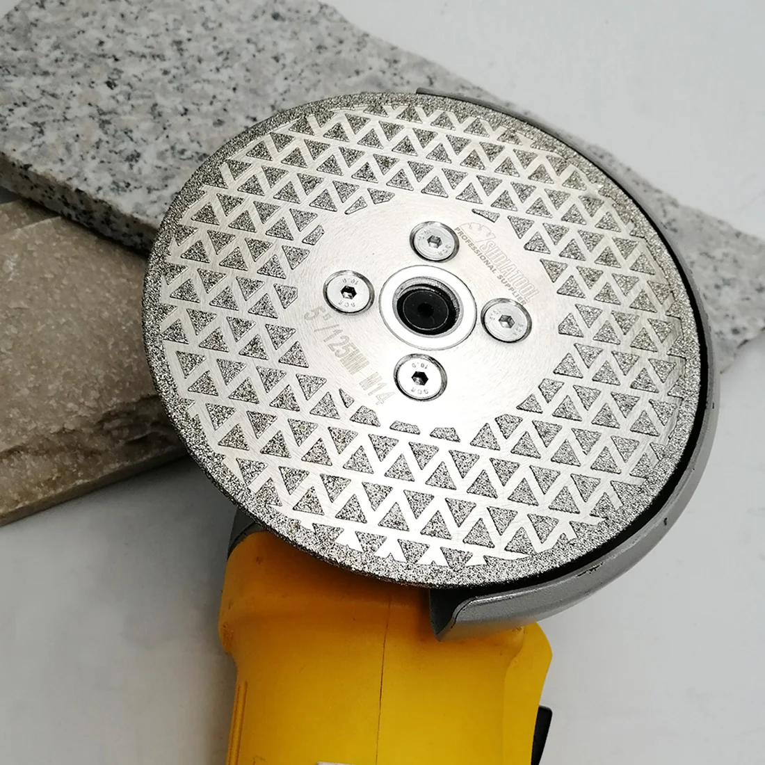 SHDIATOOL 1pc galwanicznie cięcie diamentowe i tarcza szlifierska M14 kołnierz granit marmur jednostronnie powlekane diamentowe ostrze