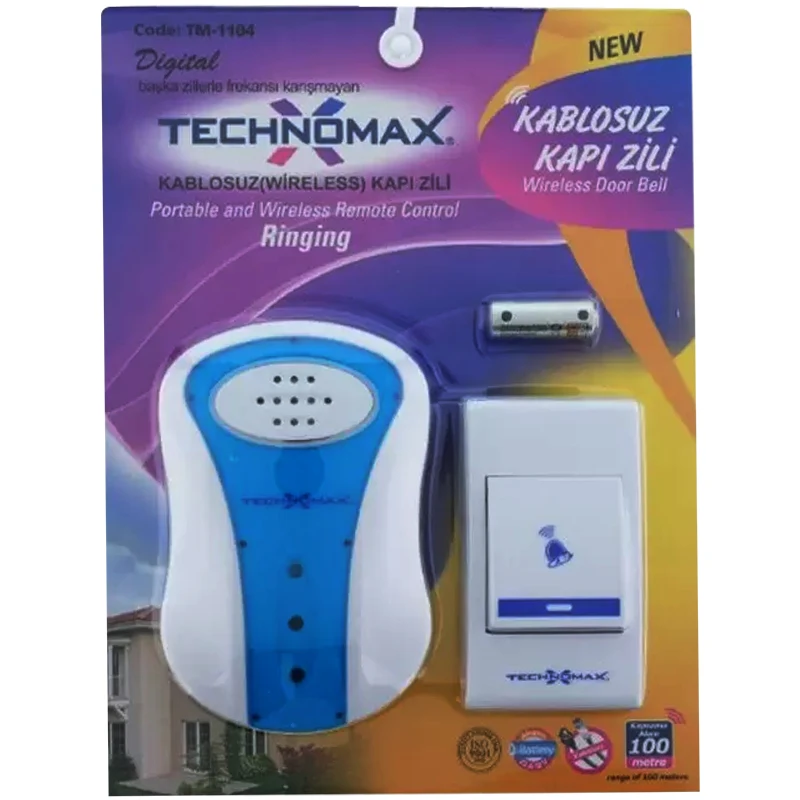 TECHNOMAX TM-1101 METALİK * TM-1104/1100/1102/1103 WIRELESS BUZZER-VERY FREQUENCY *