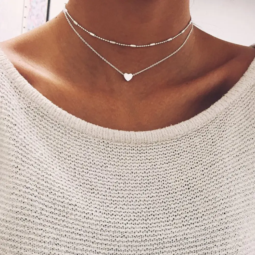 Fashion Women Lady Elegant Star Pendant Beach Chocker Chain Necklace Simple Choker Party Dress Necklaces Jewelry gold necklace