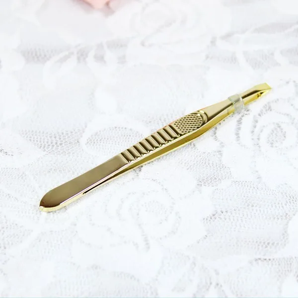 Pinzette per sopracciglia in acciaio inossidabile Pinzette per trucco Pinzette per sopracciglia per ciglia finte Clip per rimozione peli Strumenti per trucco viso Vendita