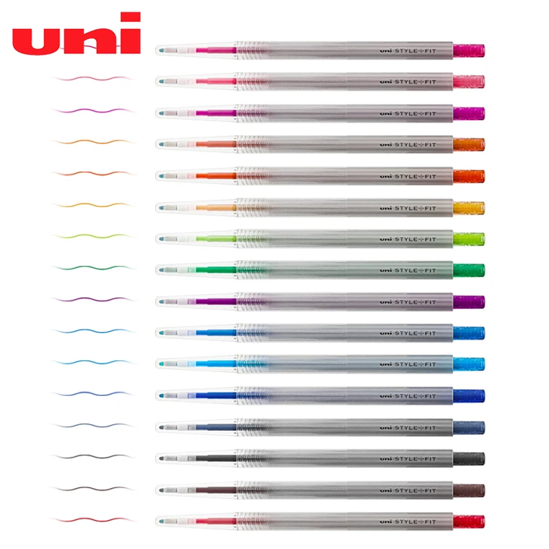 1pcs UNI Gel Pen 0.28mm Style Fit Series Monochrome Water Pen UMN-139-28 Color Ink Uniball Slim Replaceable Core Stationery