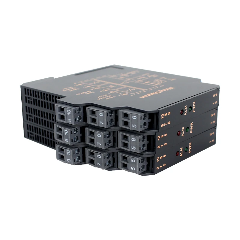 GLN 1 in 1 out trasmettitore di isolamento del segnale ultrasottile corrente, trasmettitore di tensione multicanale 4-20ma, 0-5V, uscita 0-10V