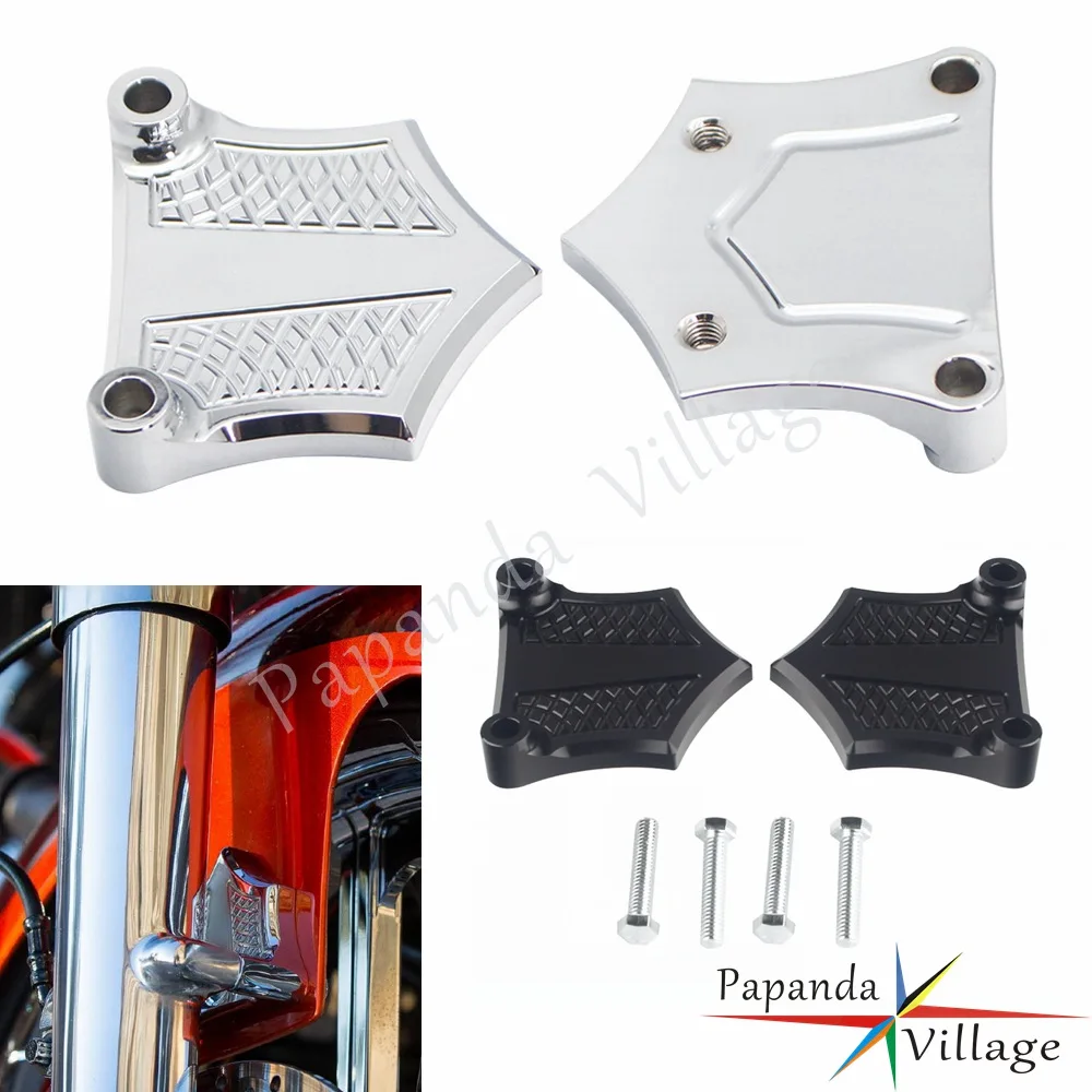 

0.75" Front Fender Brackets Spacers w/ Mounting Bolts for 5.5" Fender 30" Harley Touring 3/4" Spacer 1984-2013 Lowers 1993-2013