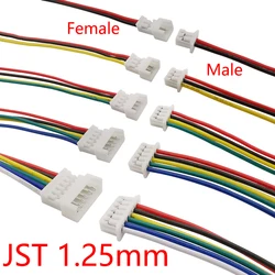 5/10 paia Micro JST 1.25mm 2/3/4/5/6 Pin maschio femmina spina Jack cavo connettore terminale cavo lunghezza 15cm 28AWG