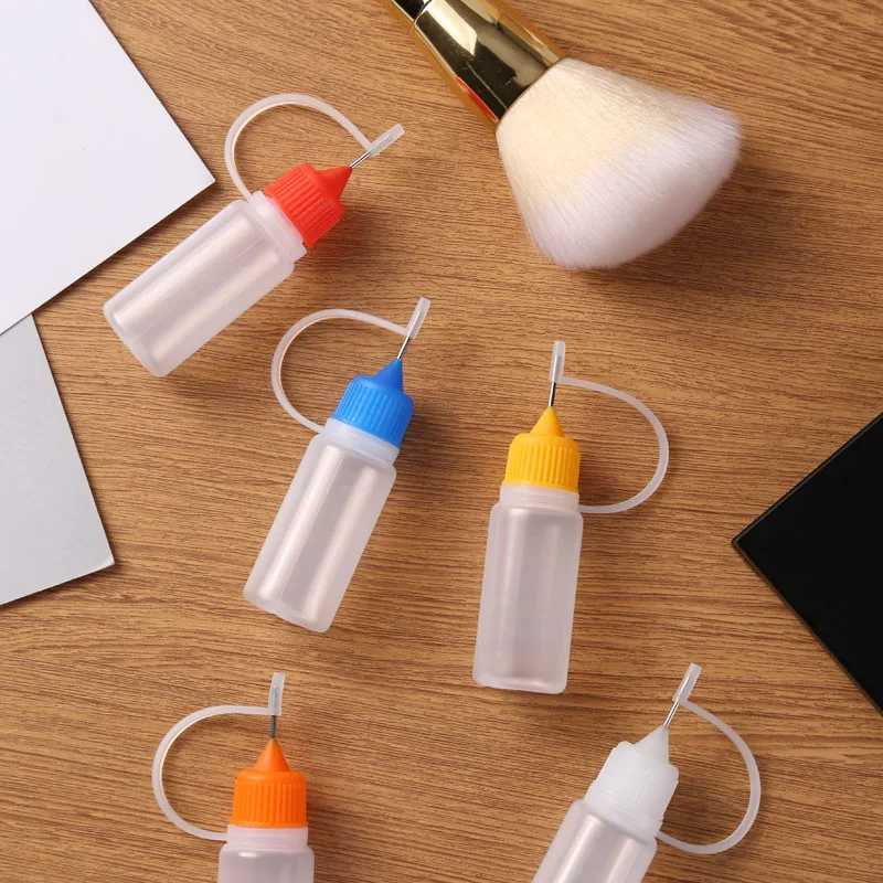 5-10pcs Plastic Needle Tip Glue Bottle Empty Dropper Can Filled With Eye Liquid Paint Water DIY Scrapbooking Craft Tool 2021