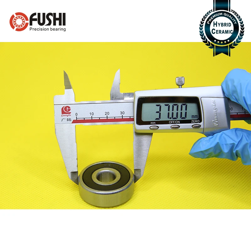 6301 Hybrid Ceramic Bearing 12*37*12 mm ABEC-1 1PC Industry Motor Spindle 6301HC Hybrids Si3N4 Ball Bearings 3NC 6301RS