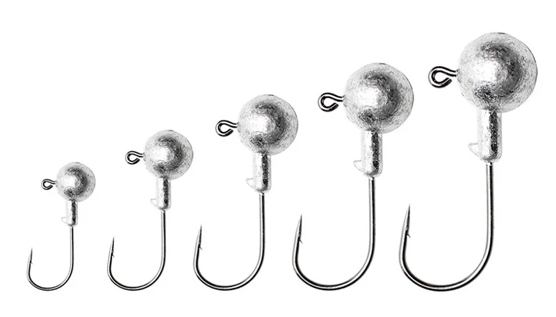 

5PCS 2g 3.5g 5g 7g Fishing Hooks Crank Jig Head Hooks Fishhook Lead Jig Lure Hard Baits Soft Worm Fishing Tackle Accessories