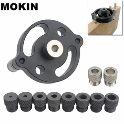 3-10mm Vertical Self-centering Doweling Jig Straight Hole Puncher Drill Guide Locator For Furniture Connection Woodworking Tools