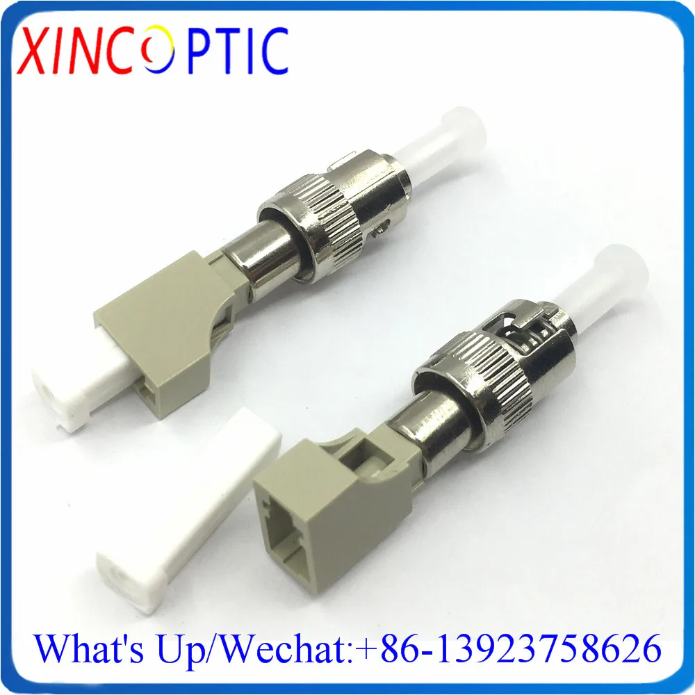 

ST to LC Fiber Connector Adaptor Multimode OM3,LCUPC Female To STUPC Male Fibre Optical Flange Coupling Adapter