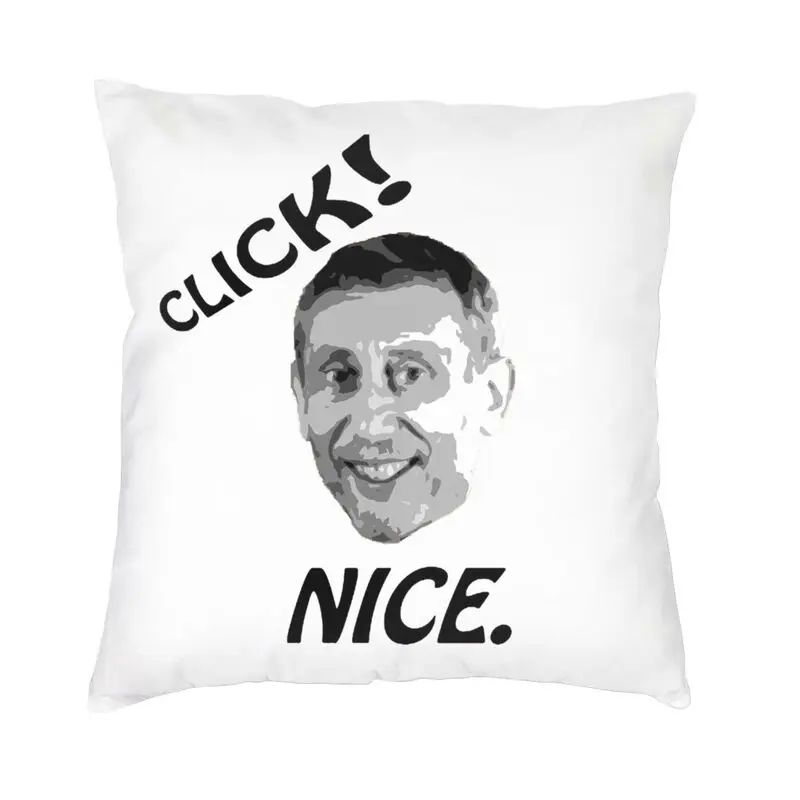 Michael Rosen Click Nice Cushion Cover Funny British Poet Soft Modern Pillow Case For Car Sofa Living Room Decoration