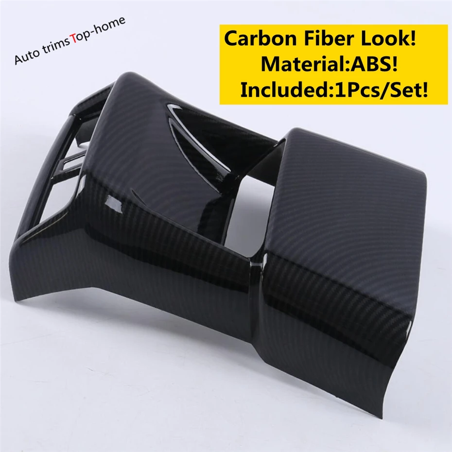 

ABS Carbon Armrest Box Anti Kick Decor Panel Air Outlet AC Vent Accessories Cover Trim For Lexus ES 2018 - 2023 F Sport Style