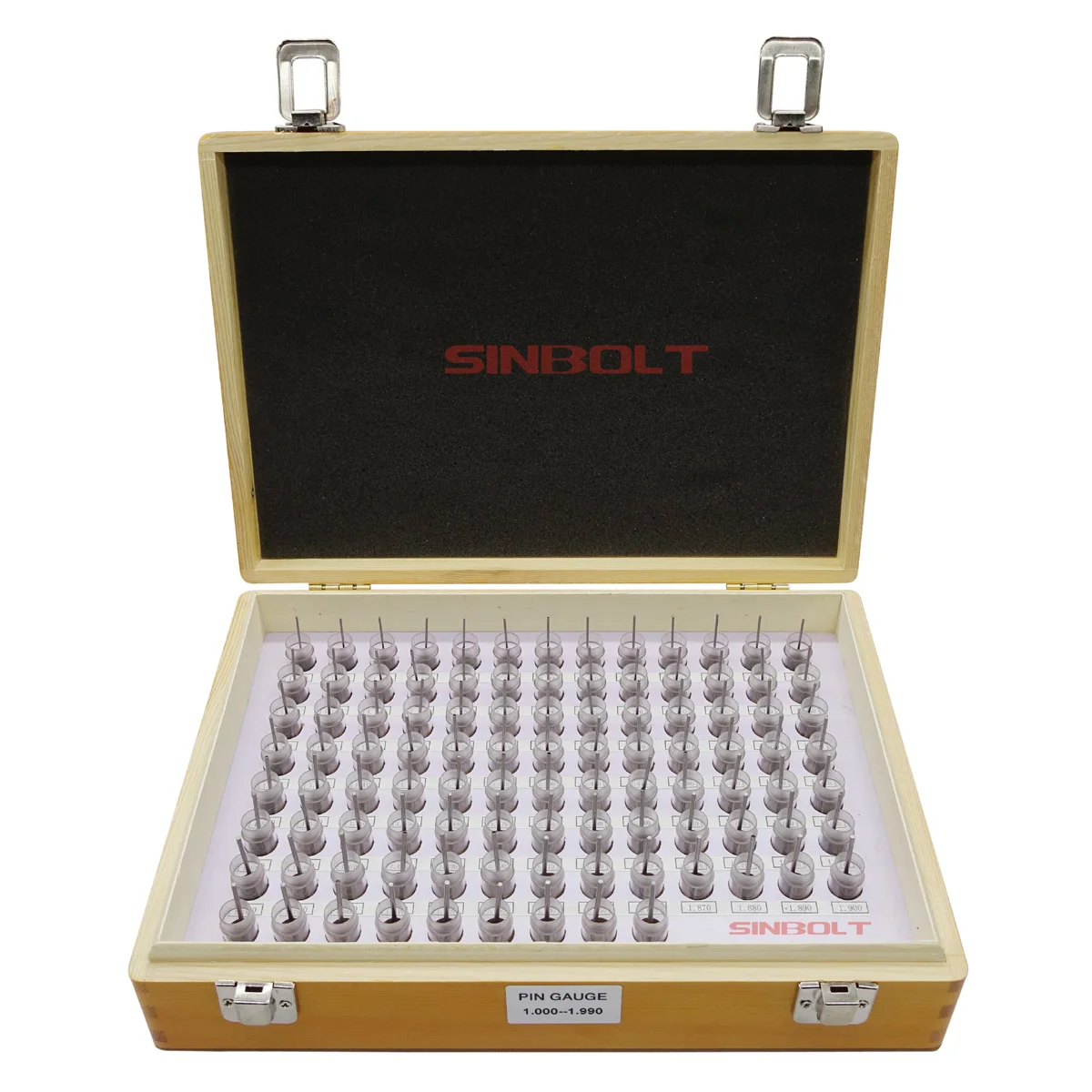 

Steel Pin Gauge Set 1.000mm--1.990mm(step: 0.01,100pcs),Fast Delivery!