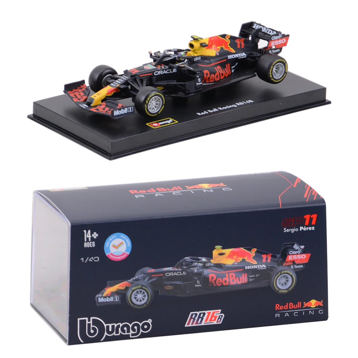 

Bburago 1:43 2021 RedBull RB16B #11 #33 F1 Formula Car Static Die Cast Vehicles Collectible Model Racing Car Toys