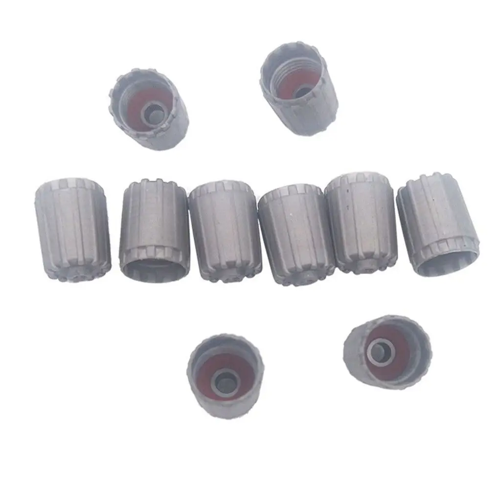 

10pcs TPMS Tire Valve Caps with Oring Seals Gray Plastic Valve Dust Covers for TPMS Valve Stems Car Tyre Accessories TPMS25306