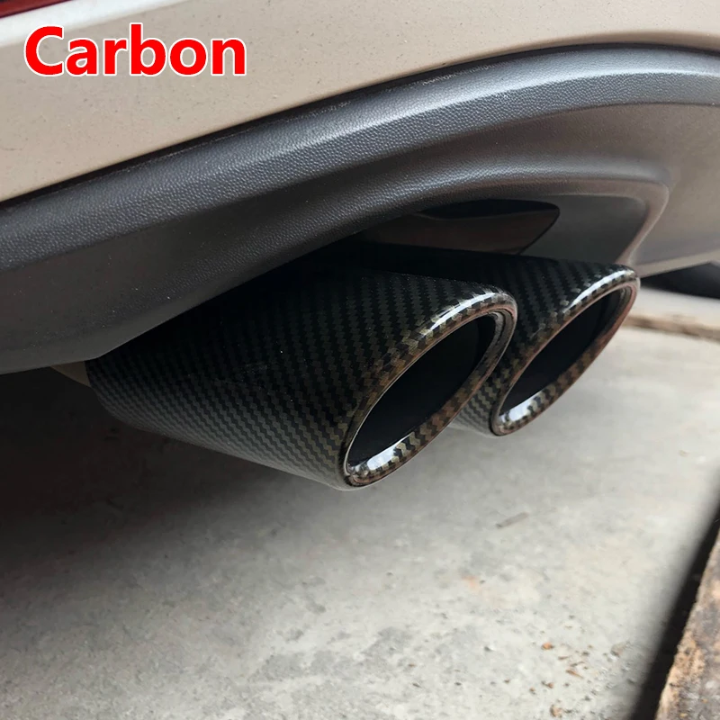 car styling Stainless steel Exhaust Muffler Tip Pipe auto accessories For VW Volkswagen Jetta MK6 1.4T Golf 6 Golf 7 MK7 1.4T