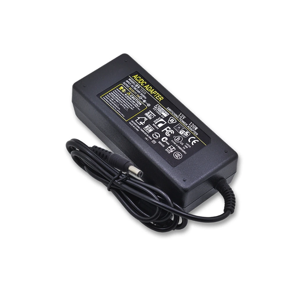 Ledストリップ電源トランス,ac220vからdc12v,1a 2a 3a 5a 6a 7a 8a 10a,eu/us/uk/auプラグ付き