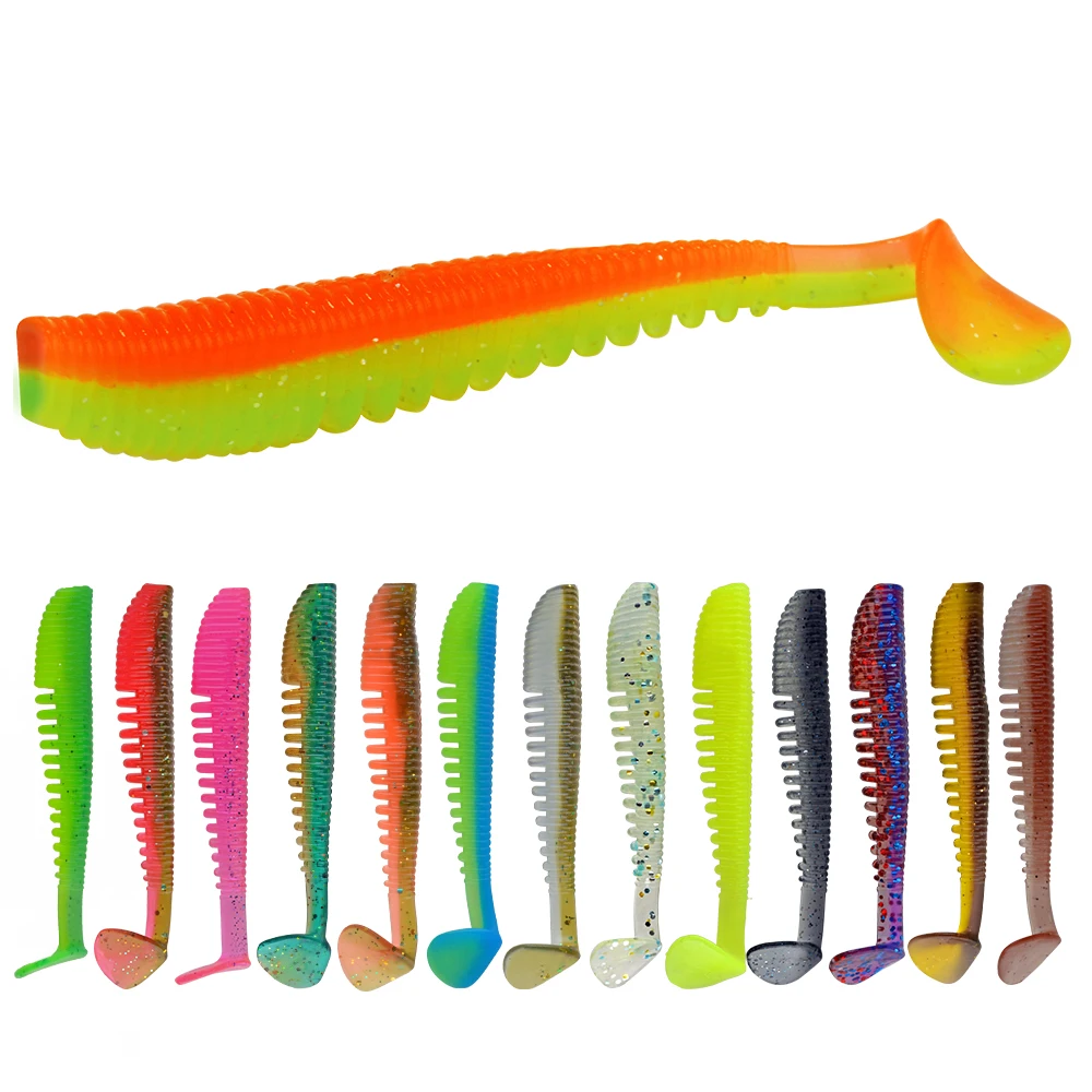FISH KING Awaruna Fishing Lures 7.5cm 10cm 12.5cm Artificial Baits Wobblers Soft Lures Shad Carp Silicone Fishing Soft Baits