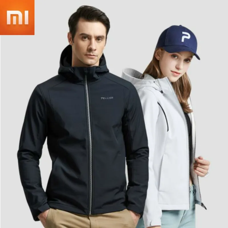 Original Youpin PELLIOT Windproof Warm Soft Shell Coat Jacket Thermostat Technology Fleece Warm Winter Coat Smart Warm Clothing