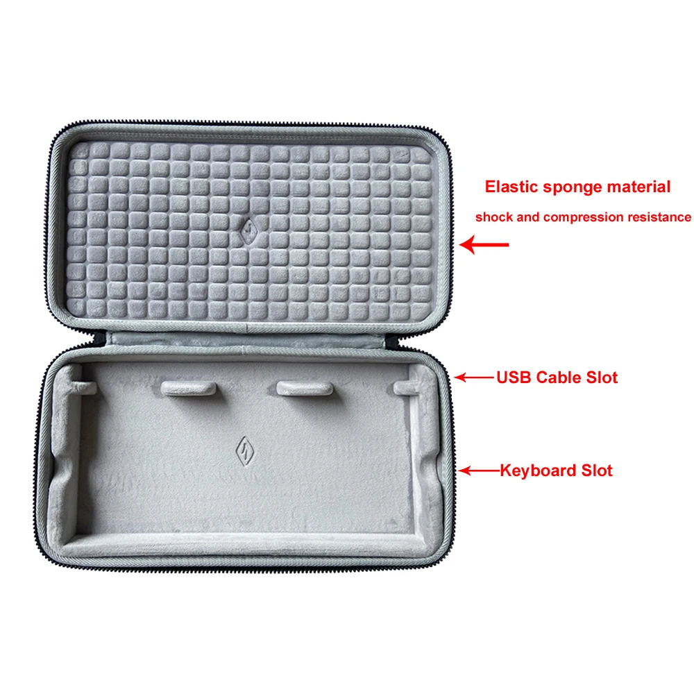 Hard Carrying Case Storage Box Bag for Keychron K1 K2 K3 / Pro Max K4 K5 K6 K7 Pro K8 K10 K12 K14 C1 Q1 Q3 Mechanical Keyboard