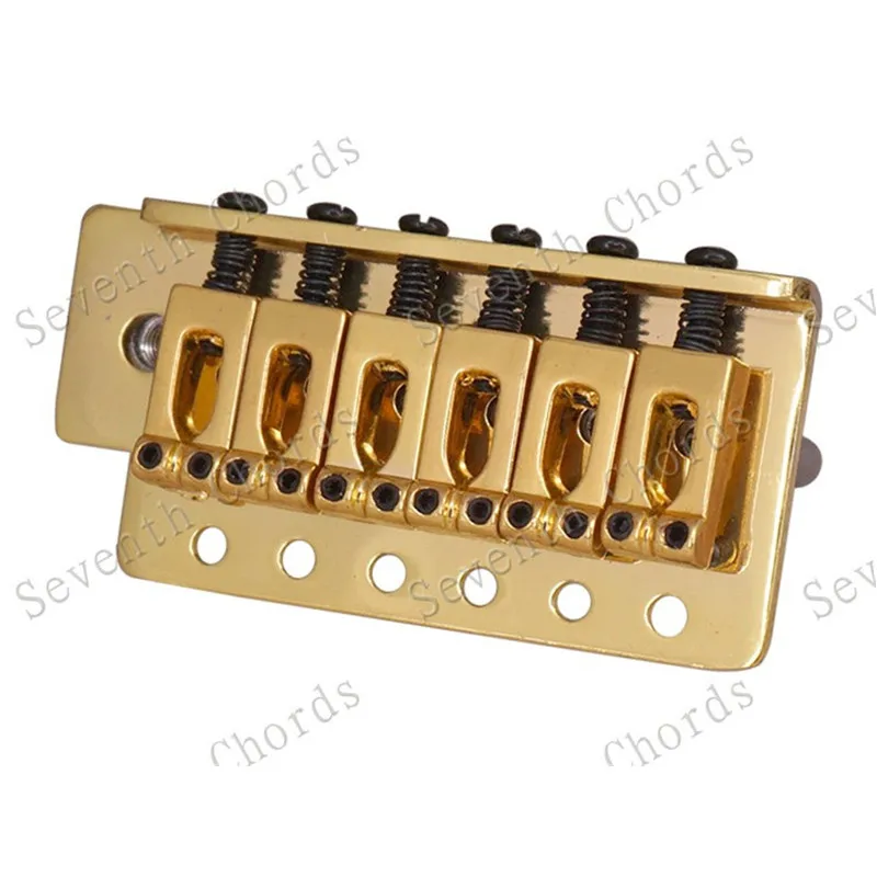 Ein Set Gold 6-Saiten Vintage Saddle Tremolo Bridge System mit Whammy Bar für E-Gitarren-Zubehörteile – Detail 3