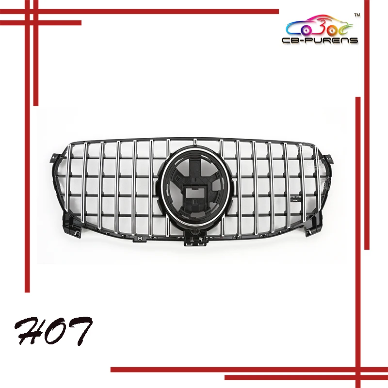 

2020 2021 For Mercedes Benz GLE-Class W167 Sport Grill ABS Plastic GT Style Front Bumper Racing Grille