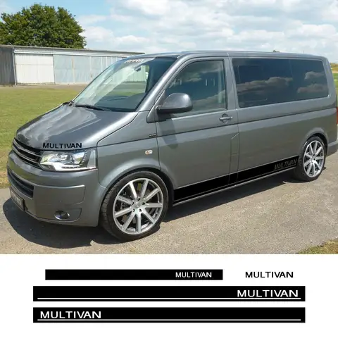 4PCS Car Hood Side Rear Door Line Stickers For Volkswagen VW Multivan T4 T5 T6 Transporter Accessories Camper Van Vinyl Decals 8 best sales vw multivan accessories - №5