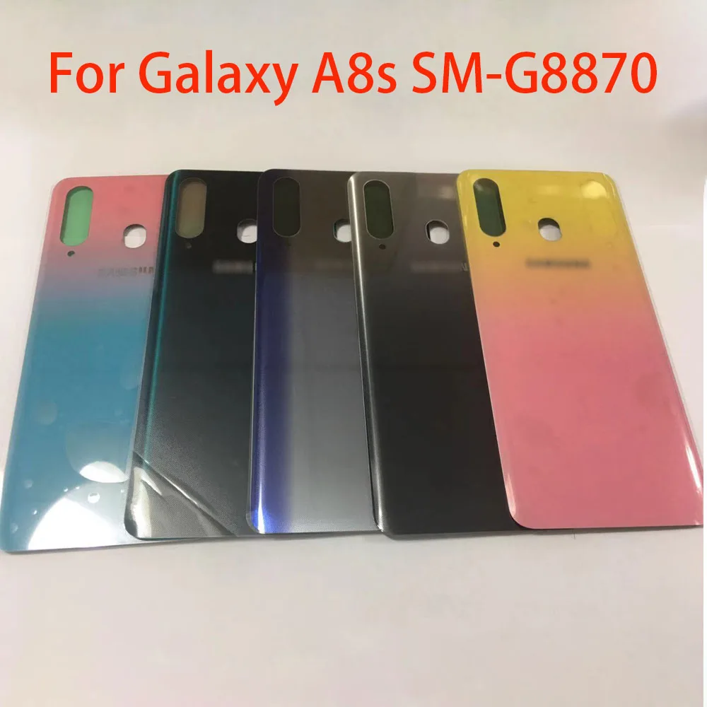 

For Samsung Galaxy A8s SM-G8870 Back Battery Cover Door Housing case Rear Glass Replace parts For Samsung Galaxy A8 s