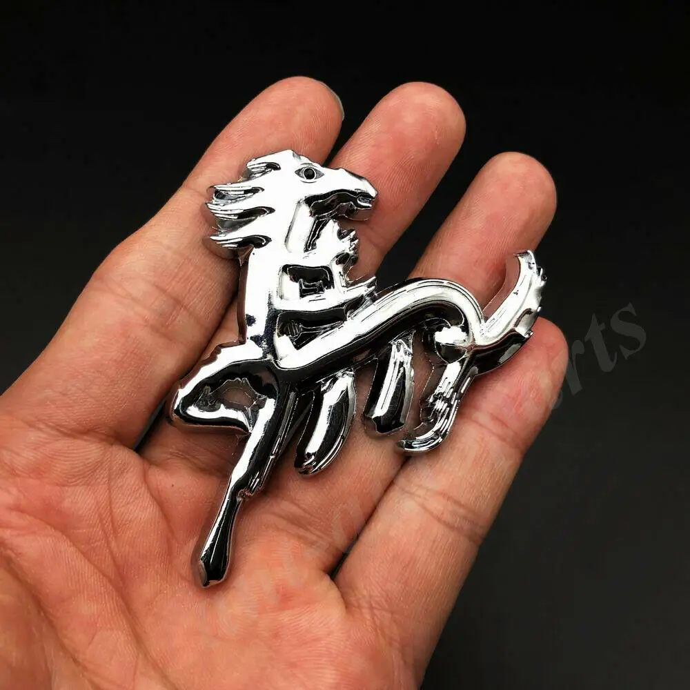 3D Metal Chinese Character Runing Horse Pony Car Emblems Badge Decal Sticker