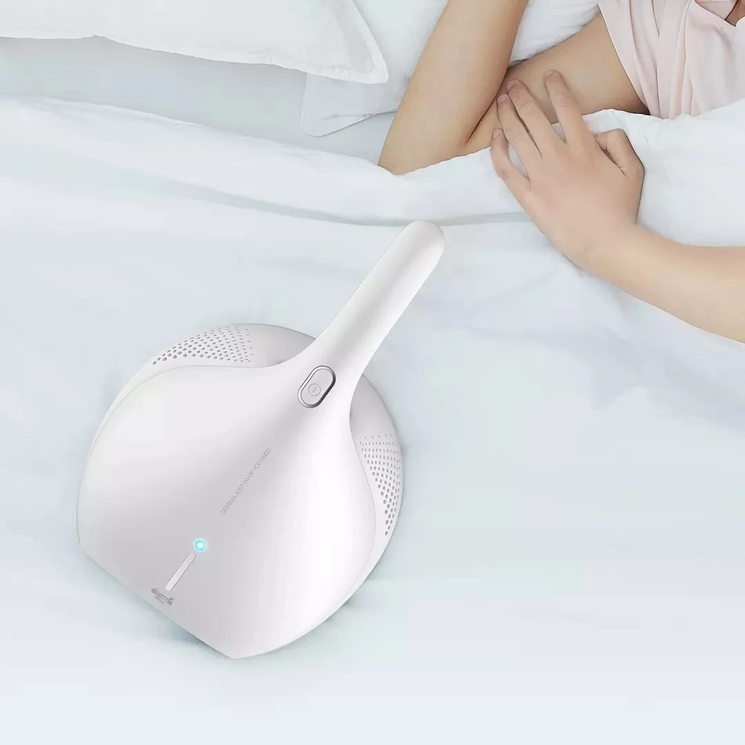 El más nuevo aspirador Deerma de mano antipolvo HEPA aspirador UV ácaros mata 13KPA para cama colchón almohada sofá