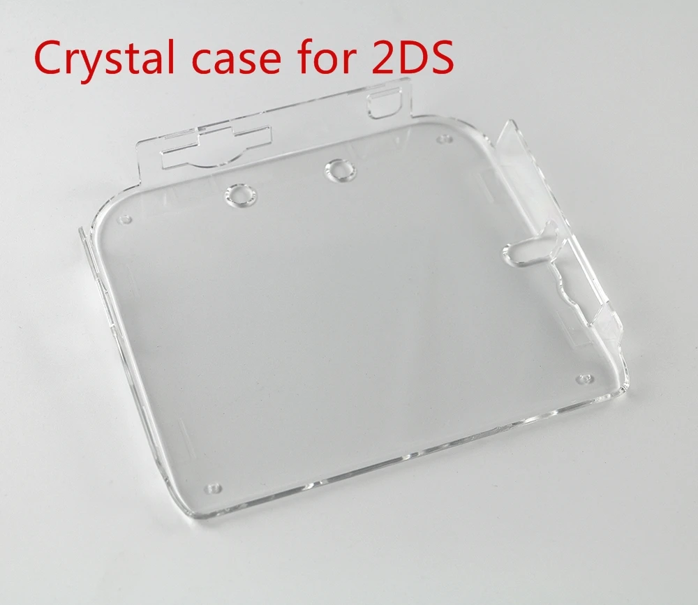 1pc Transparent Crystal Case Skin Protective Cove for Nintendo 2DS Console clear case protect case