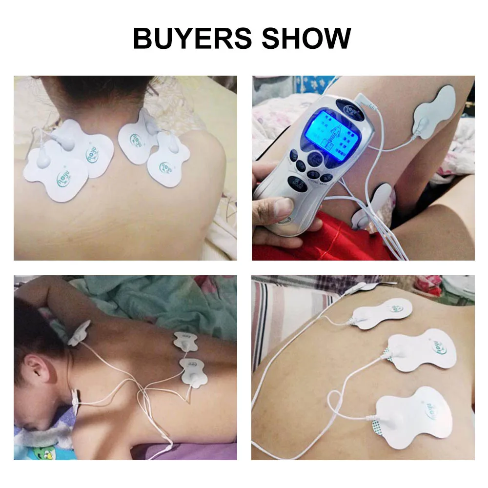 100/50PCS Self Adhesive Replacement Tens Electrode Pads Square Muscle Stimulator Electric Digital Machine Massager Stickers