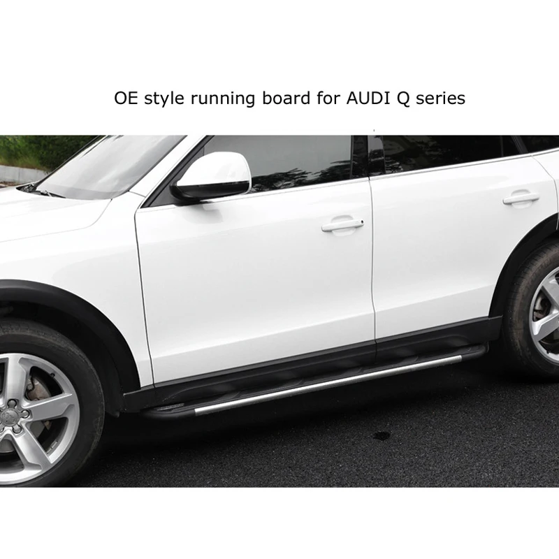 New Arrival running board nerf bar side step for AUDI Q3 2012 2013 2014 2015 2016 2017 2018, thicken bracket,can load 250kg