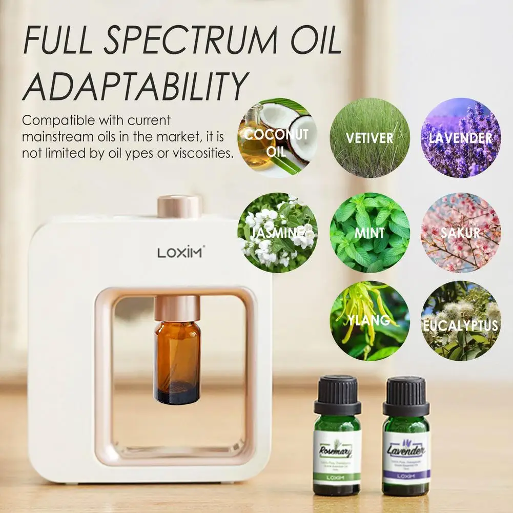 

8 Hours USB Mini Electric Aroma Diffuser Air Humidifier No Water Ultrasonic Cool Mist Maker Full Spectrum Oil Diffuser