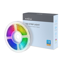 BroadLink 3m Smart Wireless Led Light Strip, cuttable led rechargeable light strips  Works With Google Home & Alexa
