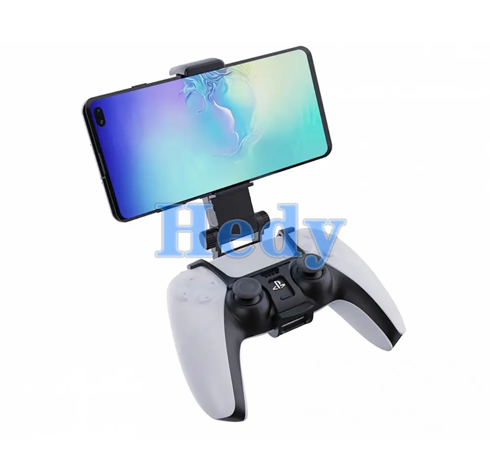 10 sztuk dla kontrolera PS5 akcesoria zacisk do telefonu komórkowego uchwyt z klipsem uchwyt do smartfona uchwyt do montażu na stojaku wspornik regulacja kąta