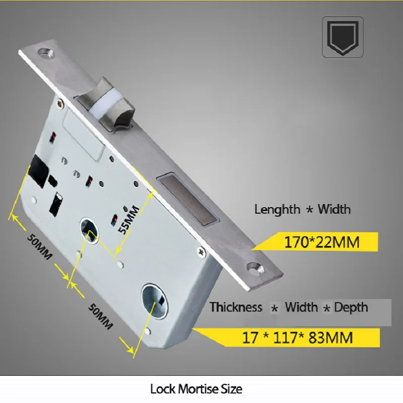 LACHCO Biometric Electronic Door Lock Smart Fingerprint, Code, Key Touch Screen Digital Password Lock for home office L17013MB