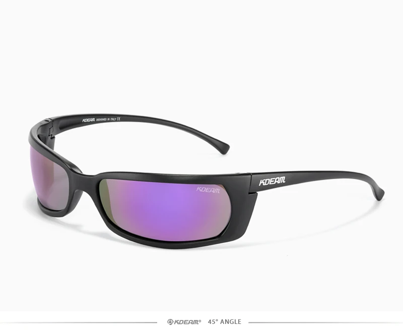 KDEAM Outdoor Sport Brille Polarisierte Sonnenbrille Männer Einzigartig Shaped Gläser Mit Harten Box Minimal Design 2021 – Detail 24