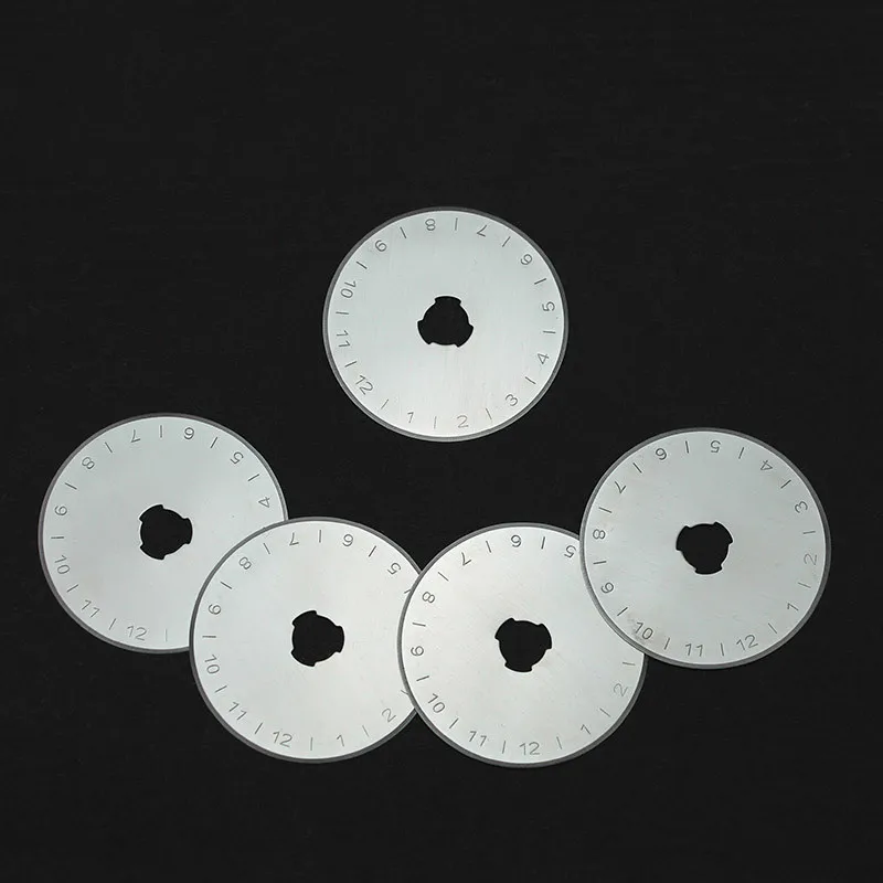 10pcs 45*0.3mm Rotary Cutter Blades Fit For Olfa Cut Cloth Fabric Paper Sewing Tools