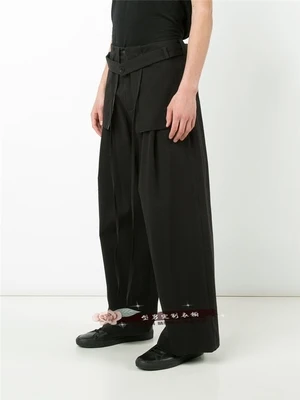 New Fashionable Young Men's casual pants casual pants loose thin casual pants straight tube simple wide leg pants size