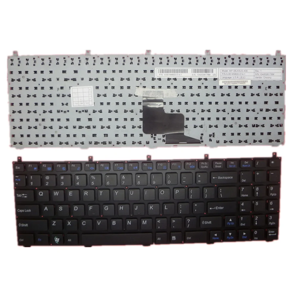 

Laptop Keyboard For CLEVO W150DAQ W150ERM W150ERQ W150HNM W150HNQ W150HRM W150HRQ W155EU Colour black US UNITED STATES Edition