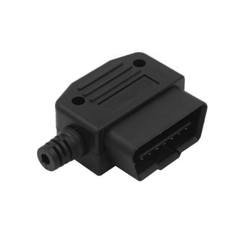 Car Auto OBD2 16 Pin Male Connector Plug Universal  Car Diagnostic Tool Adapter Connector Enclosure  Male Auto Car Connector Cab