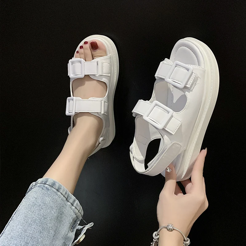 Clogs With Heel Flat Sandal Shoe Female Sandals Comfort Shoes For Women 2023 Women\'s Med Clear Heels Thick Flower Ladies