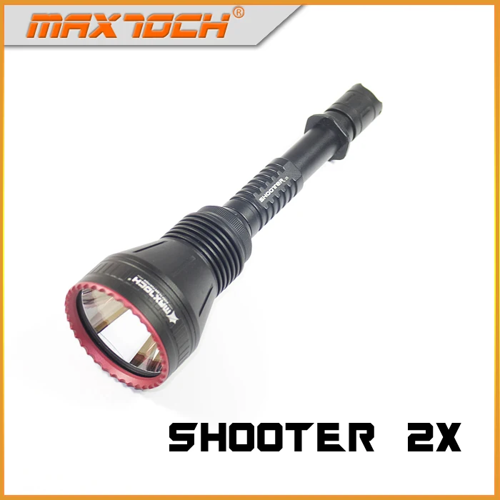 MAXTOCH New Shooter 2X 1500lm, 1400M+ Beam Distance, 307g, Osram White Beam LED, Utmost Version of Thrower Flashlights