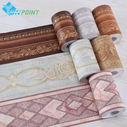3D Stereo Baseboard Wall Stickers Self-Adhesive Bedroom Living Room Wall Decoration PVC Waistline Waterproof Wallpaper Border