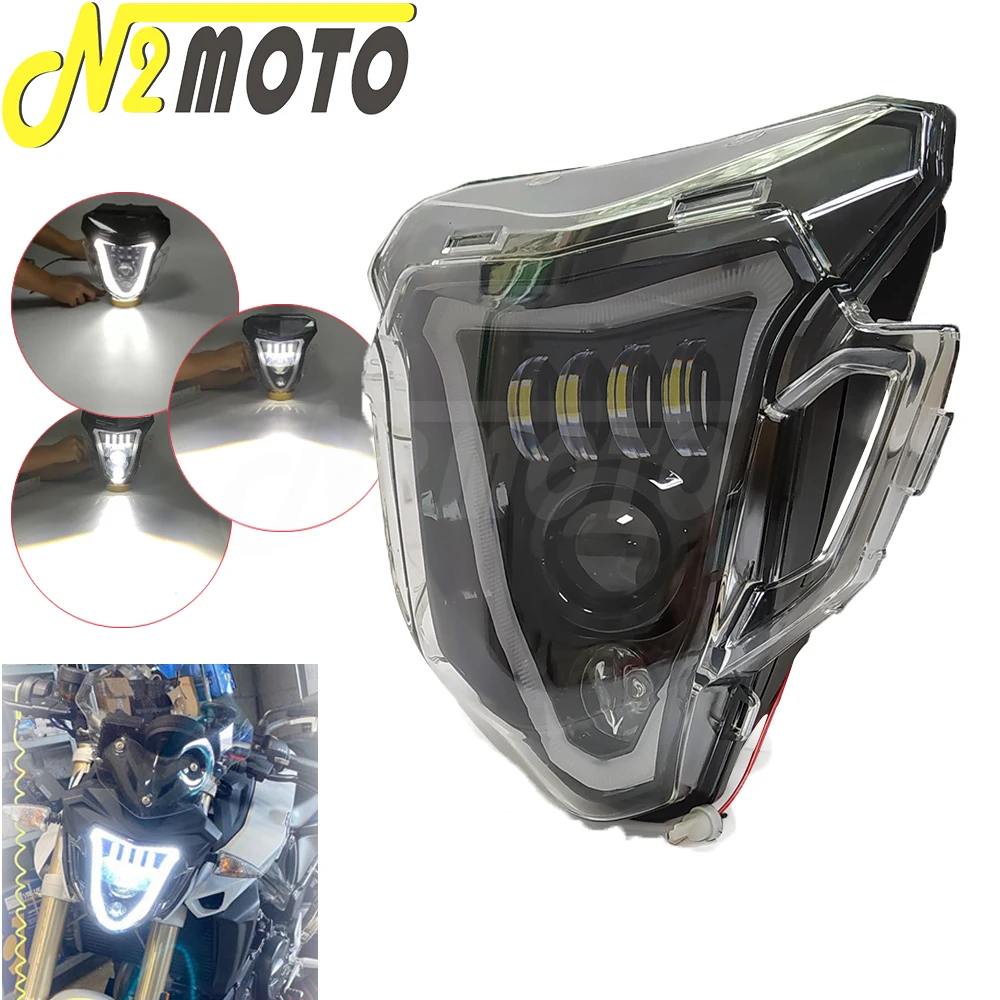 Waterproof Replacement Head Lamp 12v Hight Low Beam Headlamp For BMW F800R Head Light LED DRL Headlight 2015 16 17 18 2019