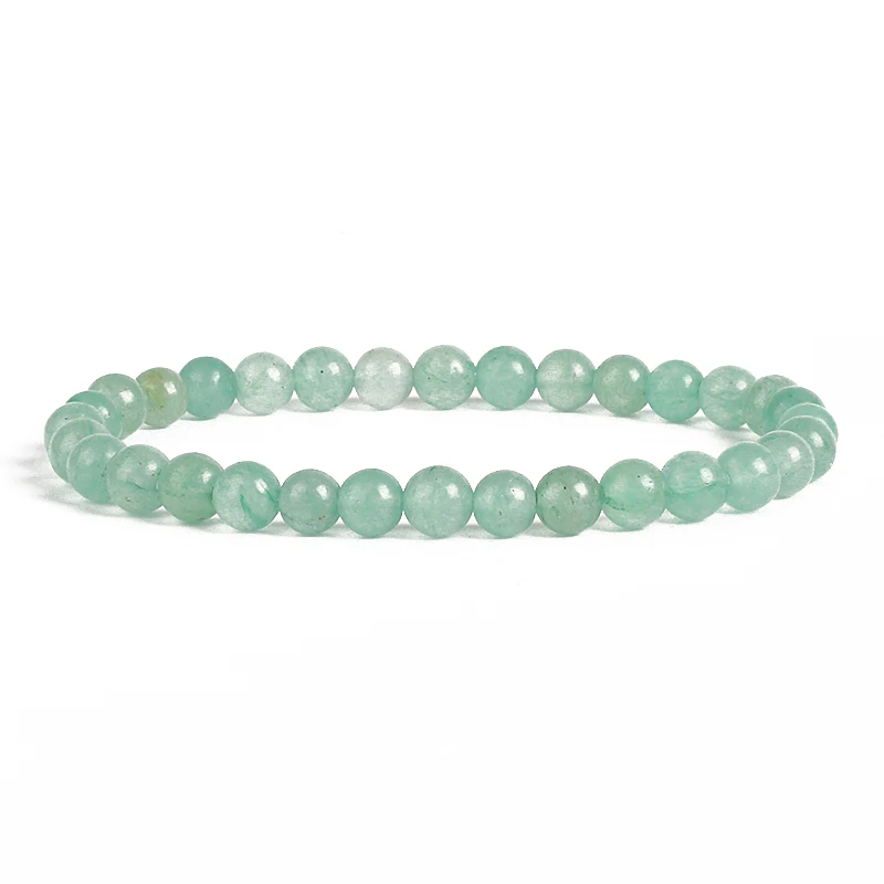 New Fashion Natural Jewelry Green Aventurine Round Beads Bracelet Be Fit for Men and Women Accessories and Amulets Jewelry Gifts