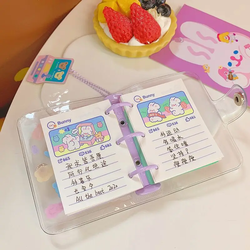Sharkbang Cute 90 Sheets 3 Holes Loose-leaf Journal Notebook Diary Agenda To Do list Binder Notepad Kawaii School Stationery