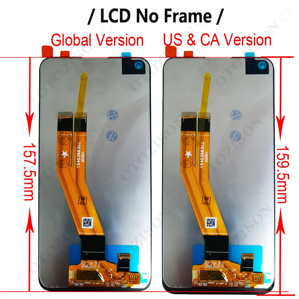 Super AMOLED LCD For Samsung Galaxy A11 LCD A115 SM-A115F/DS A115M Display M11 M115F Screen Touch Digitizer Assembly With Frame